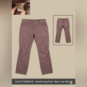 Duluth Trading Co Women's Cargo Hiking Pants - Mauve